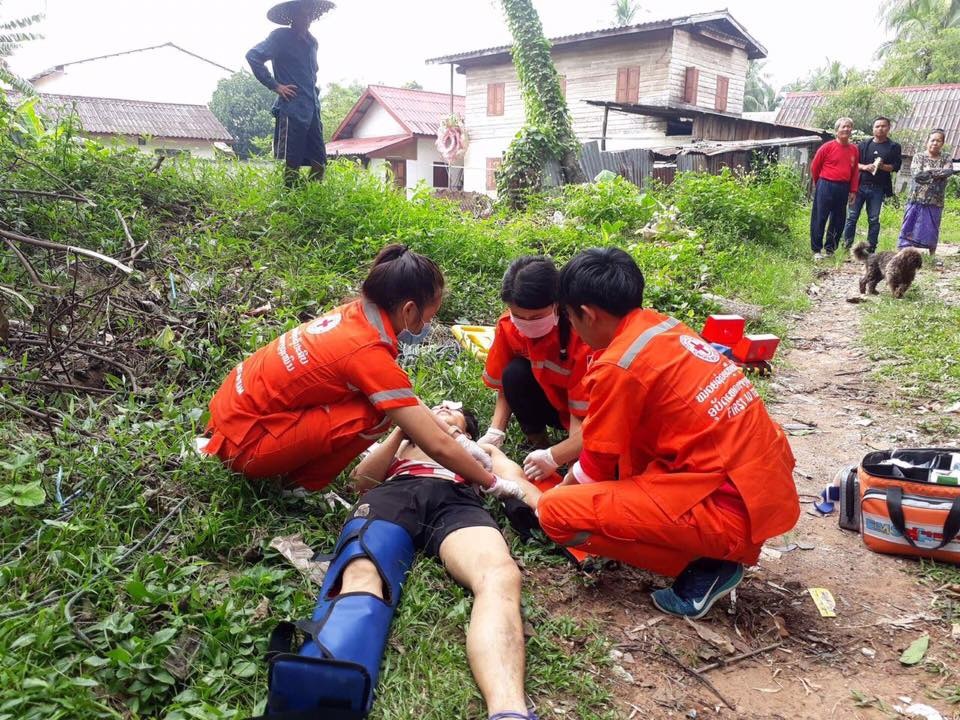 ກາແດງຫຼວງພະບາງລາຍງານວຽກບັນເທົາທຸກໃນໂອການສະຫຼອງກາແດງລາວ 65 ປີ