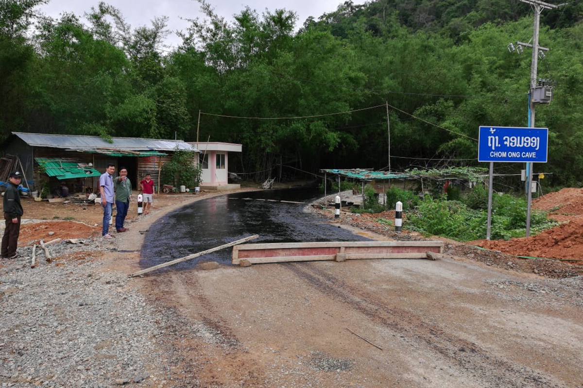 ການກໍ່ສ້າງເສັ້ນທາງຫາຖ້ຳຈອມອອງຈະແລ້ວທ້າຍເດືອນນີ້