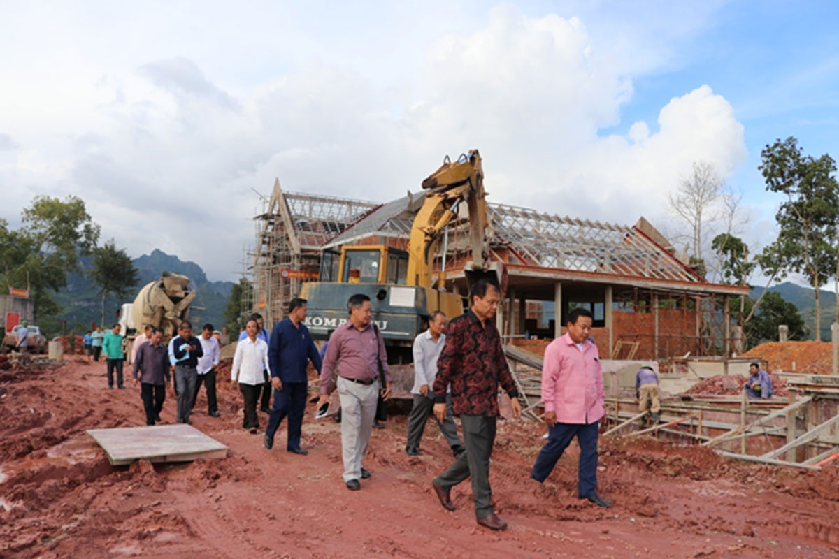 ໂຄງການກໍ່ສ້າງສະຖານີວິທະຍຸ-ໂທລະພາບ ແຂວງໄຊສົມບູນສຳເລັດແລ້ວ 50%