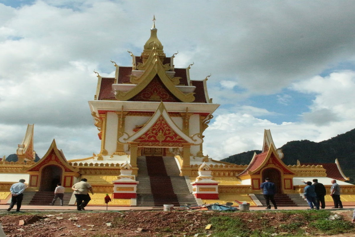 ໂຄງການກໍ່ສ້າງຫໍຫຼັກເມືອງ ແຂວງໄຊສົມບູນ ສໍາເລັດ 100%