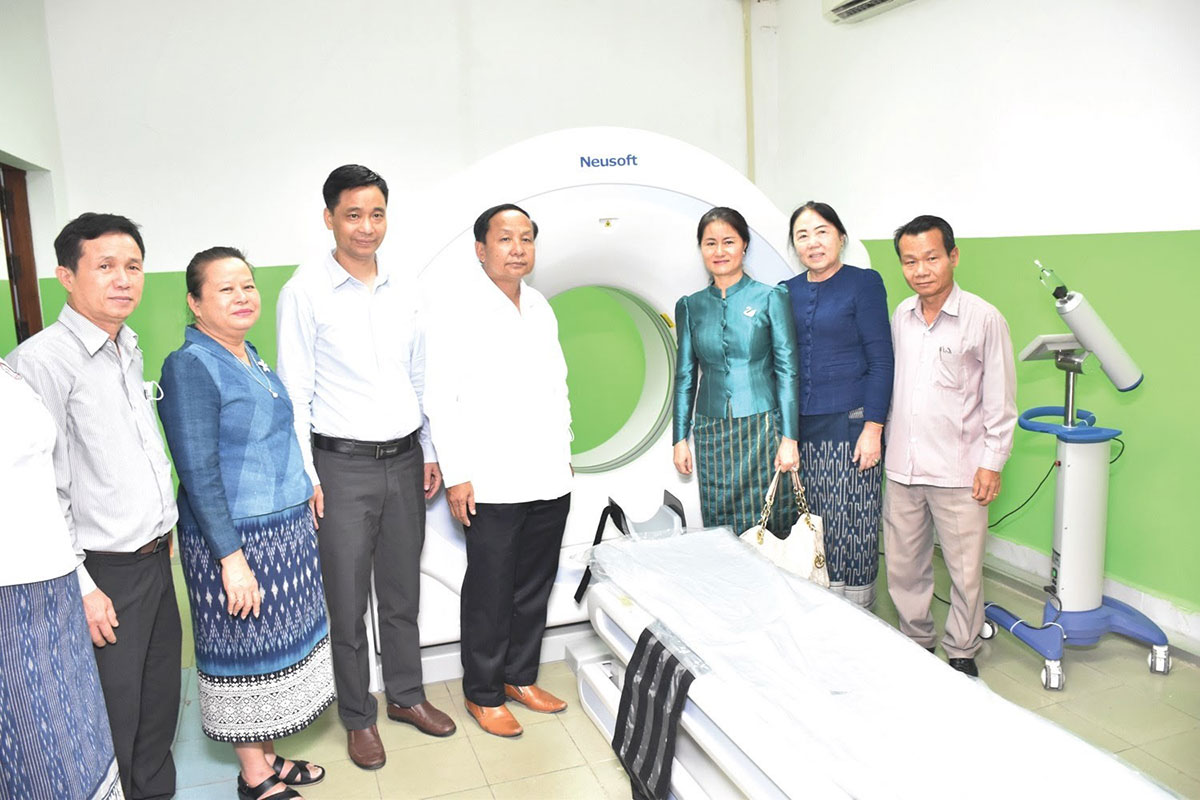 ໂຮງໝໍແຂວງ ສະຫວັນນະເຂດມີເຄື່ອງ TC scanner ນໍາໃຊ້ບົ່ງມະຕິພະຍາດທີ່ຊັດເຈນແລ້ວ