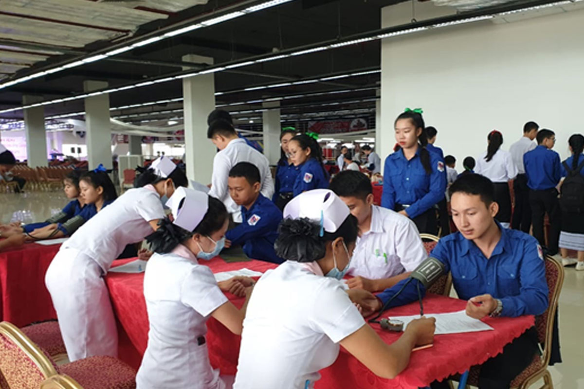 ນະຄອນຫຼວງວຽງຈັນມີຄວາມຕ້ອງການໃຊ້ ເລືອດຫຼາຍກວ່າ 150 ຖົງຕໍ່ມື້ເພື່ອປິ່ນປົວຄົນເຈັບ