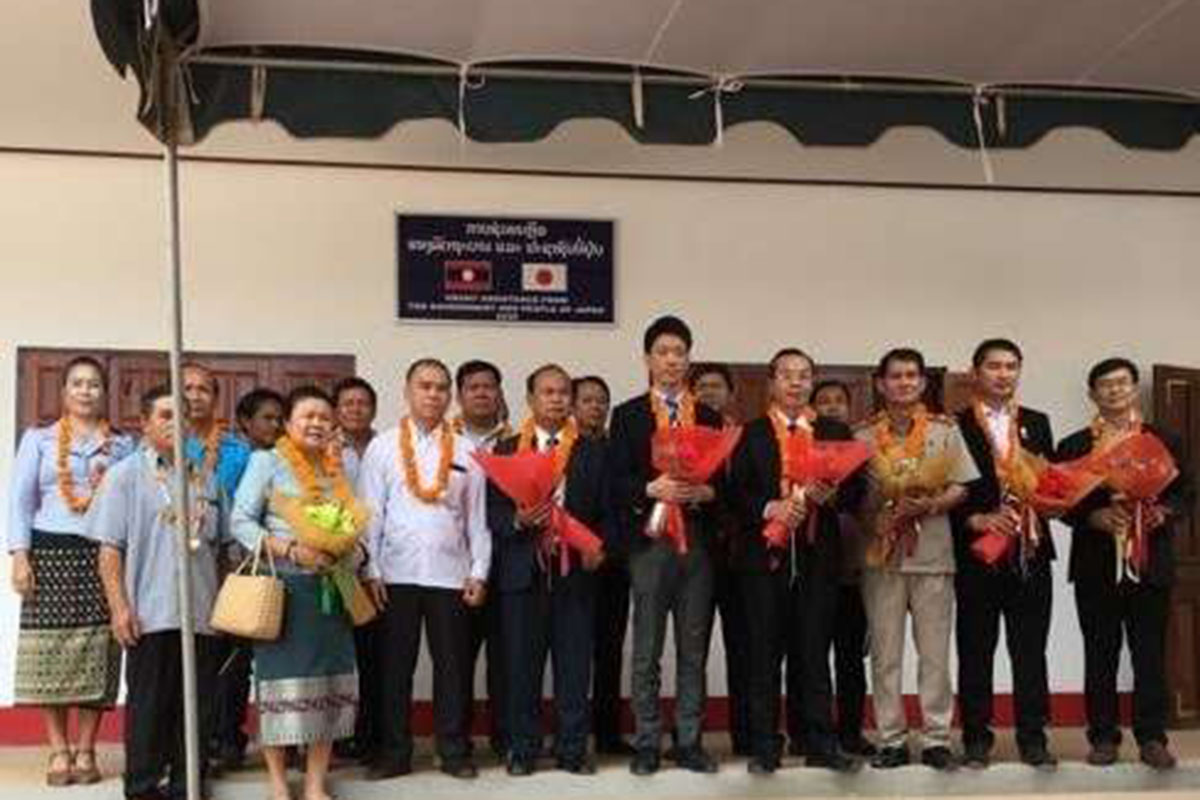 ຍີ່ປຸ່ນສະໜັບສະໜຸນໂຄງການກໍ່ສ້າງໂຮງຮຽນມັດທະຍົມຕອນຕົ້ນທີ່ແຂວງວຽງຈັນ