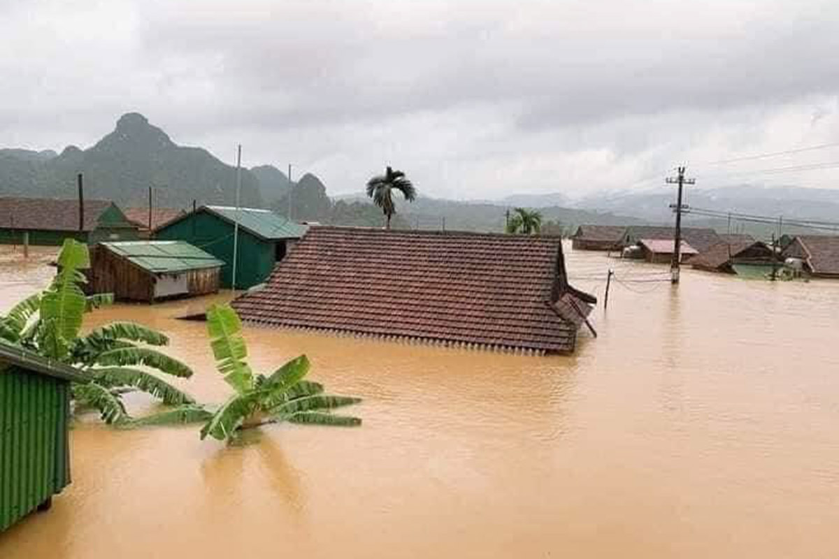 ບັນດາເມືອງທີ່ຖືກນ້ຳຖ້ວມຢູ່ແຂວງສະຫວັນນະເຂດລະດັບນ້ຳເລີ່ມຫຼຸດລົງແລ້ວ ແຕ່ຍັງຢູ່ໃນຂິດອັນຕະລາຍ