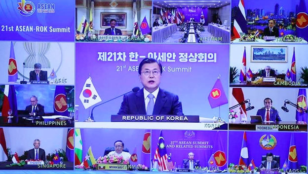 ບັນດາຜູ້ນຳອາຊຽນ ແລະ ສ.ເກົາຫຼີໄດ້ຮັບຮອງເອົາແຜນປະຕິບັດງານສະບັບໃໝ່