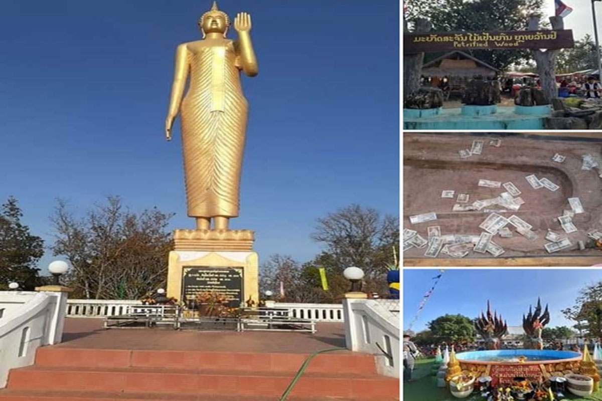 ໄປທ່ຽວບັນດາແຂວງພາກໃຕ້ຢ່າລືມແວ່ກາບໄຫວ້ສິ່ງສັກສິດທີ່ວັດພຣະບາດນາດູ່ ເມືອງລະຄອນເພັງ