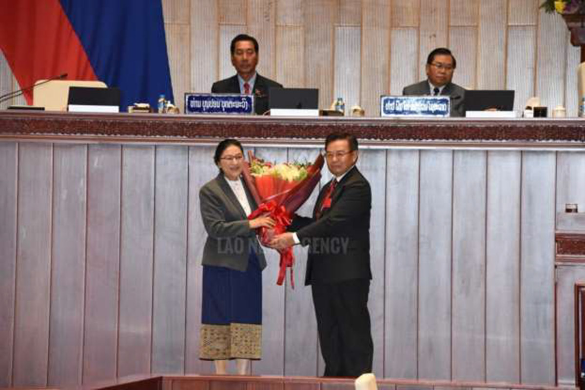 ທ່ານ ໄຊສົມພອນ ພົມວິຫານ ໄດ້ຮັບການເລືອກຕັ້ງເປັນປະທານສະພາແຫ່ງຊາດ ຊຸດທີ IX