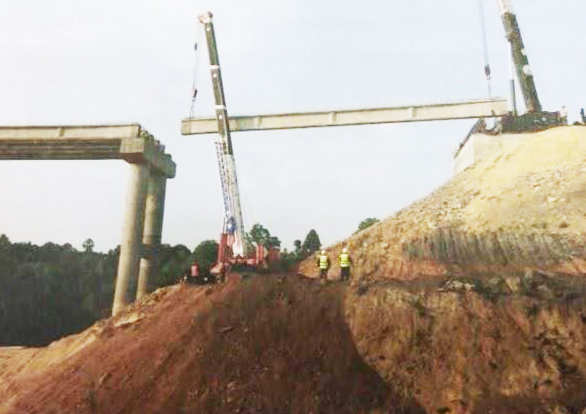 ໂຄງການກໍ່ສ້າງຂົວນໍ້າງື່ມບ້ານພຽງຫຼວງ ຈະສຳເລັດໃນກາງປີນີ້