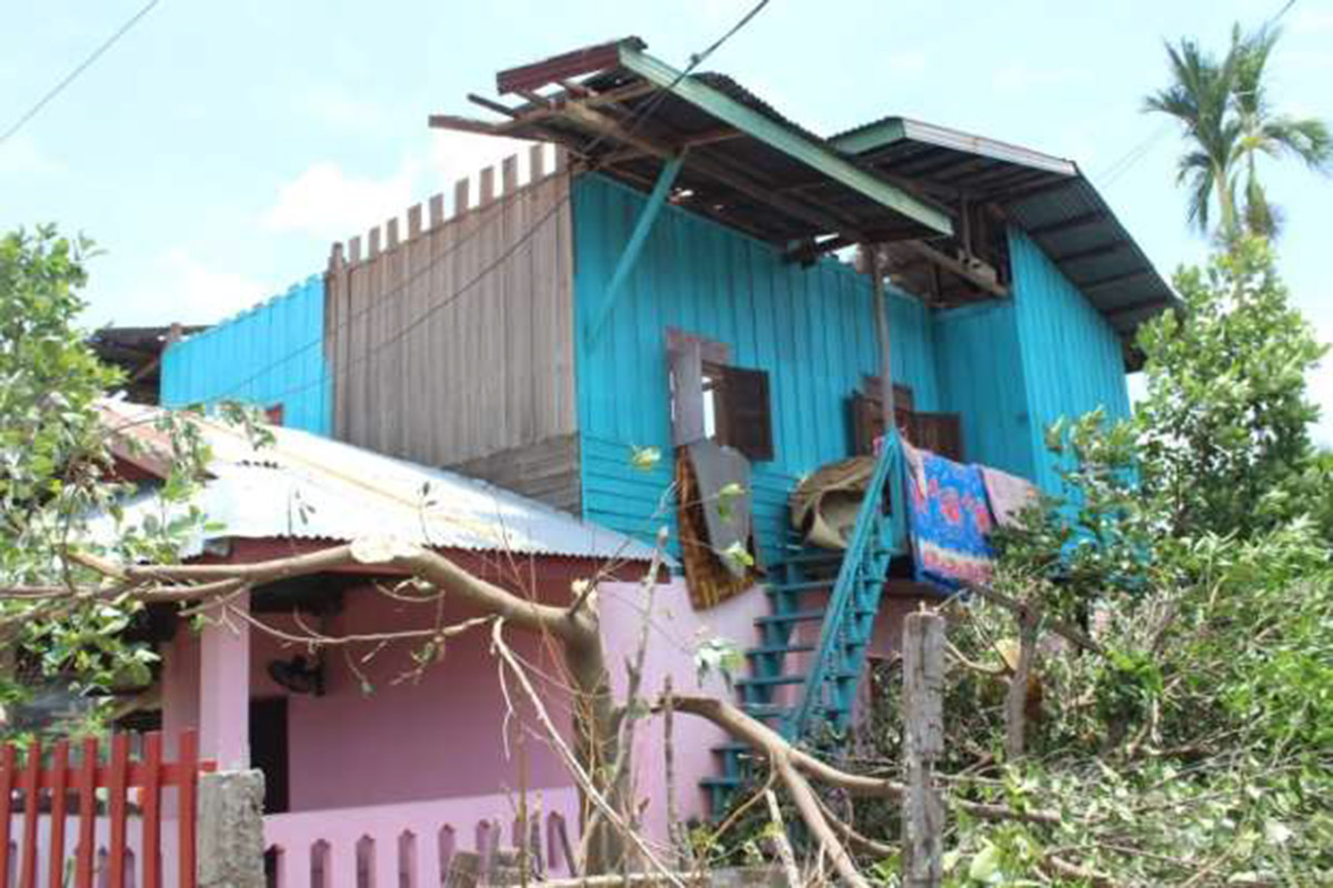 254 ຄອບຄົວຢູ່ເມືອງໂຂງໄດ້ຮັບຜົນກະທົບ ຈາກພາຍຸ ລະດູຮ້ອນ