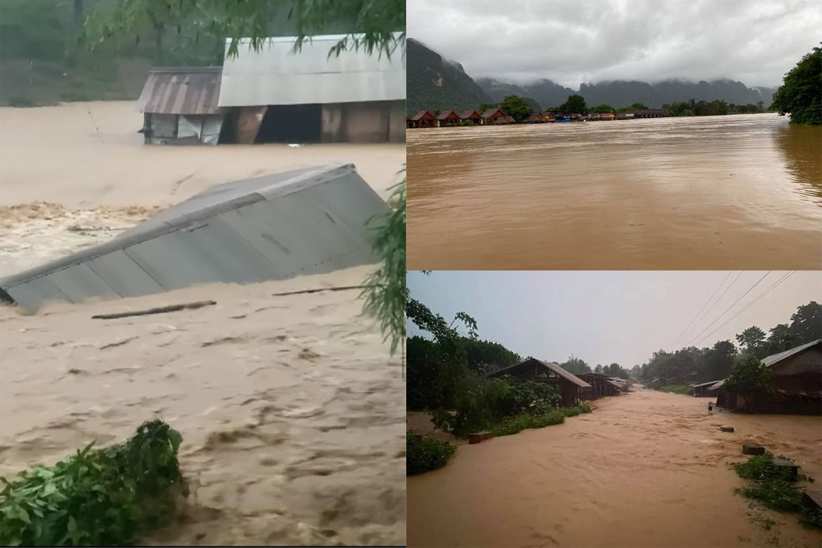 ຫຼາຍແຂວງຖືກນ້ຳຖ້ວມຊູກະທັນຫັນ