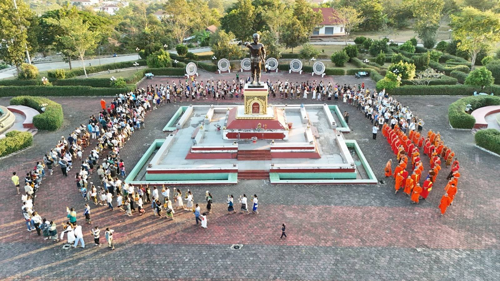 ບຸນນະມັດສະການເສົາຫຼັກເມືອງບັນດາເຜົ່າ ແລະ ອະນຸສາວະລີອົງແກ້ວ ຢູ່ເຊກອງ