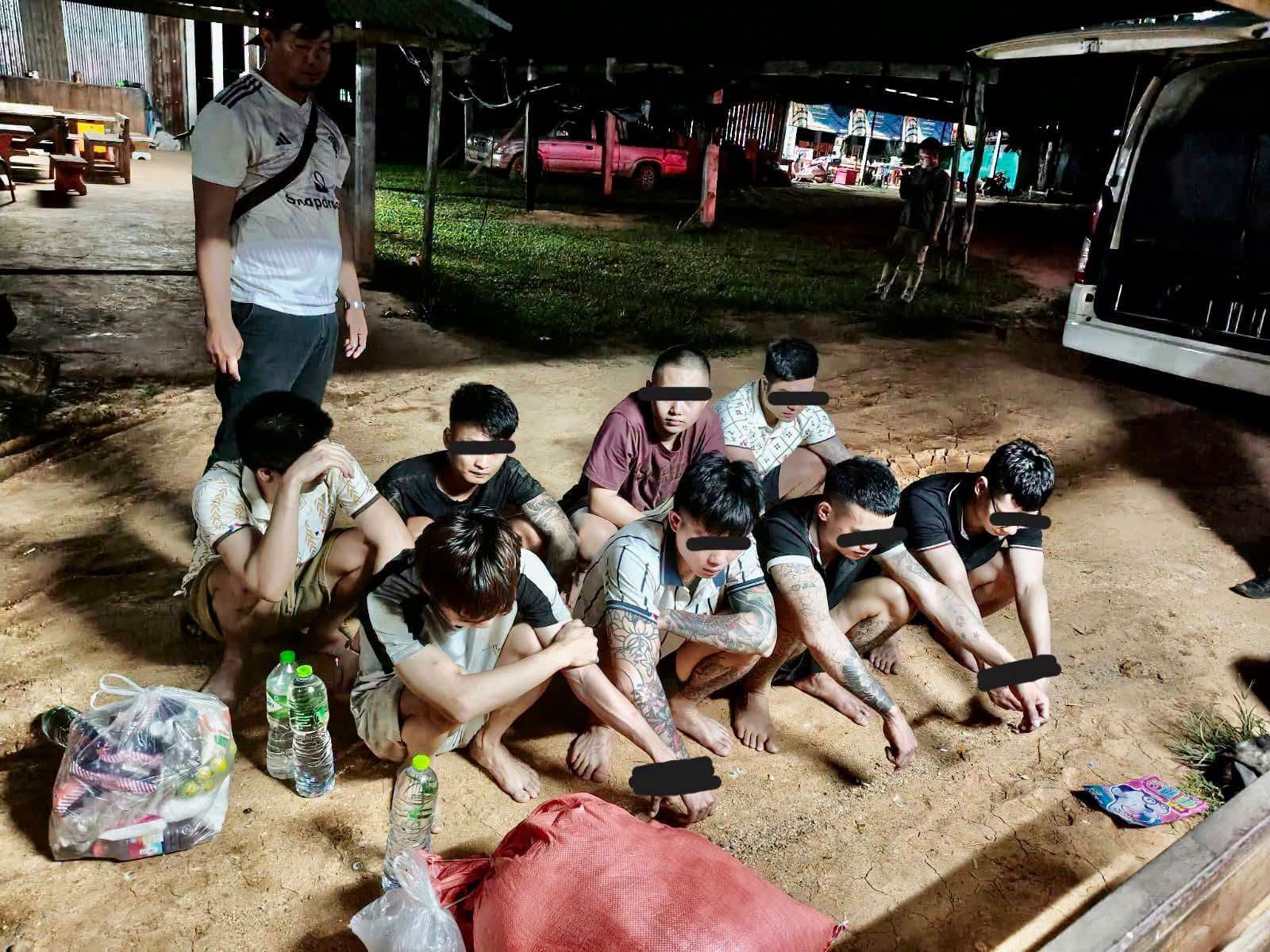 ເຈົ້າໜ້າທີ່ຕຳຫຼວດ ປກສ ເມືອງຊະນະຄາມ ມ້າງກຸ່ມເປົ້າໝາຍສະແກມເມີ